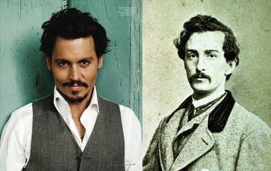 Johnny Depp as John Wilkes Booth